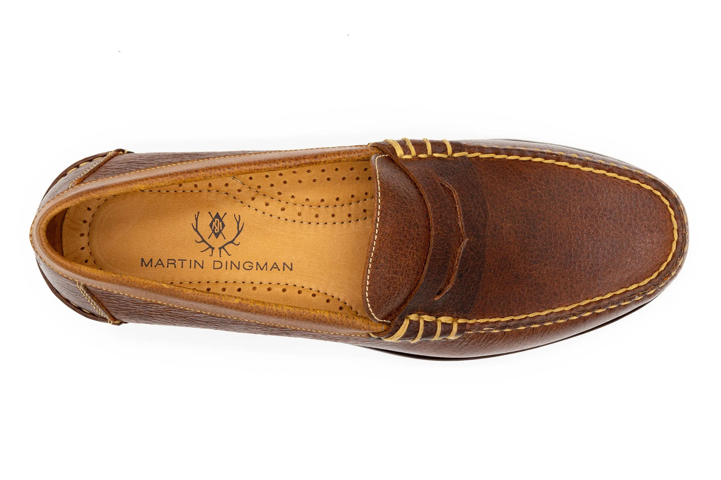 All American Water Buffalo Penny Loafers - Oak