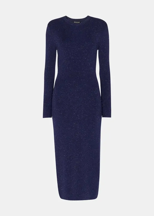 Annie Sparkle Knit Dress - Navy