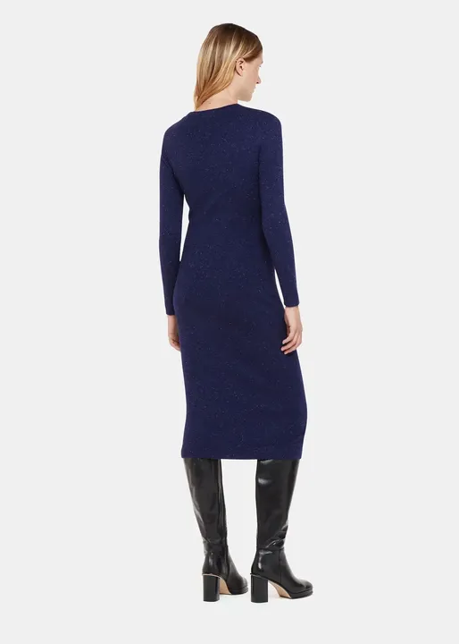 Annie Sparkle Knit Dress - Navy