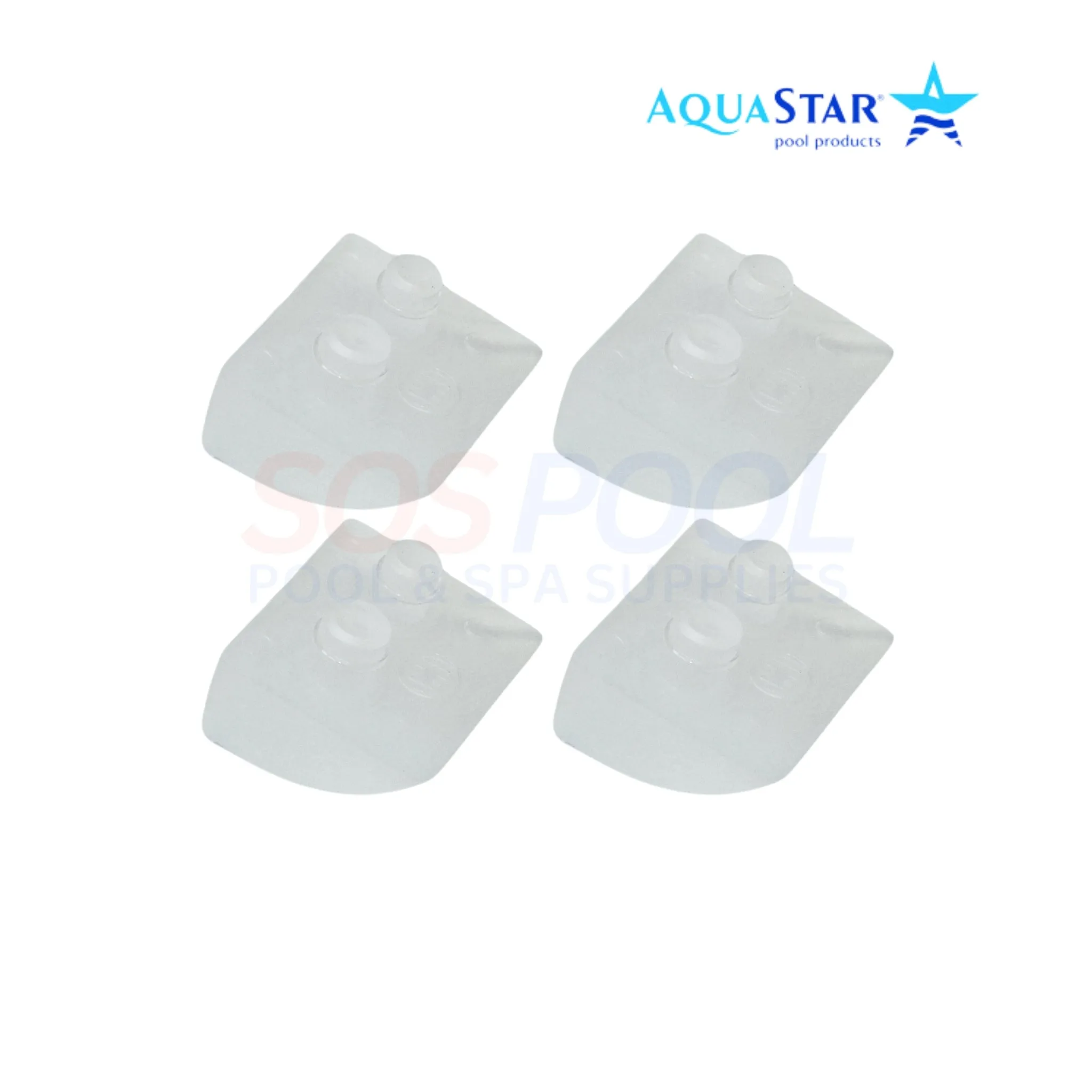 Aquastar Concrete Pod Shoes For Hayward Navigator Pool Vac Cleaners | 4 Pack | AXV414P | HWN115