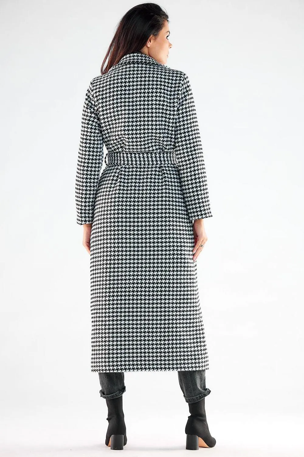 Awama pleasant, warm fabric maxi length coat