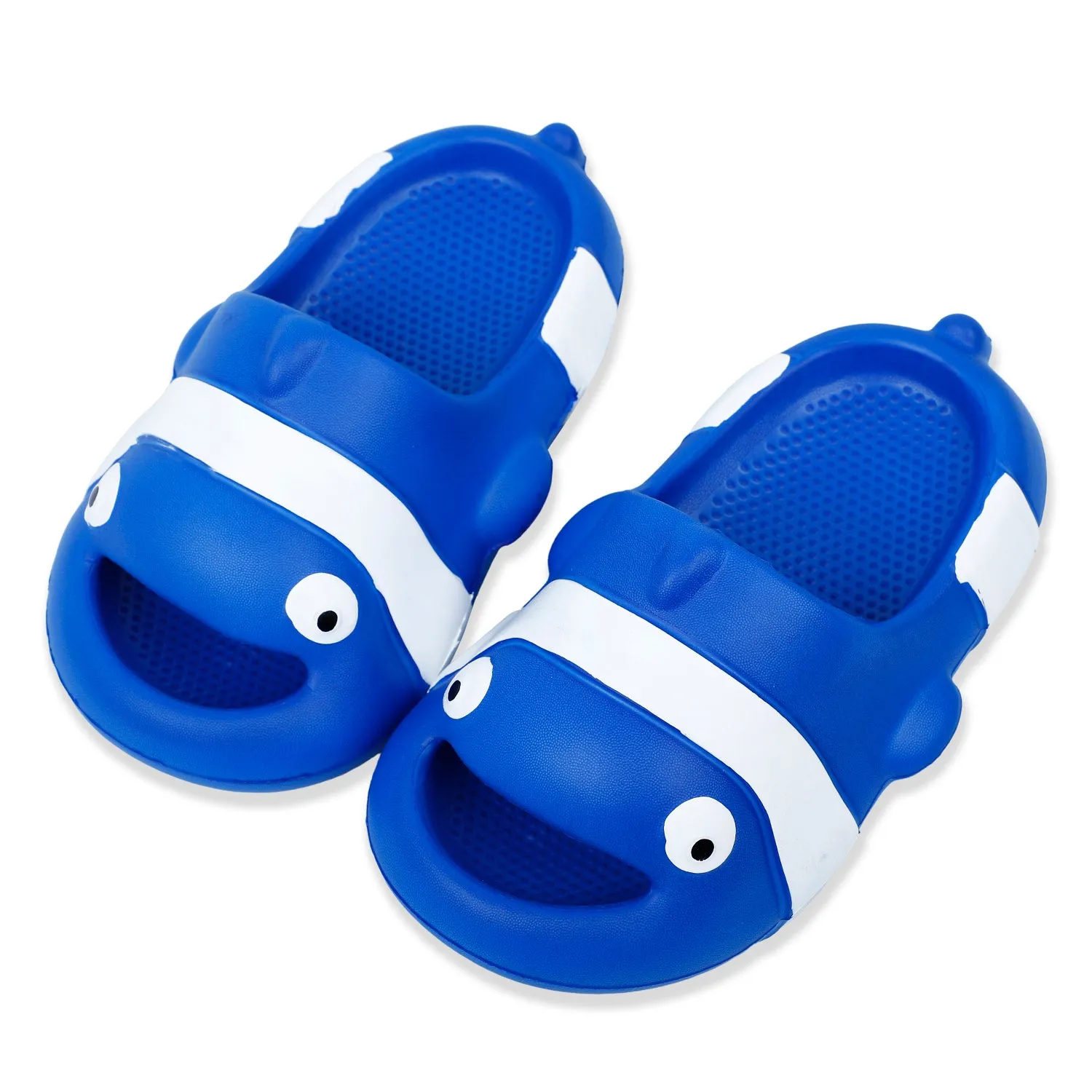 Baby Moo Nemo Waterproof Soft Slippers Anti-Skid Sliders - Blue