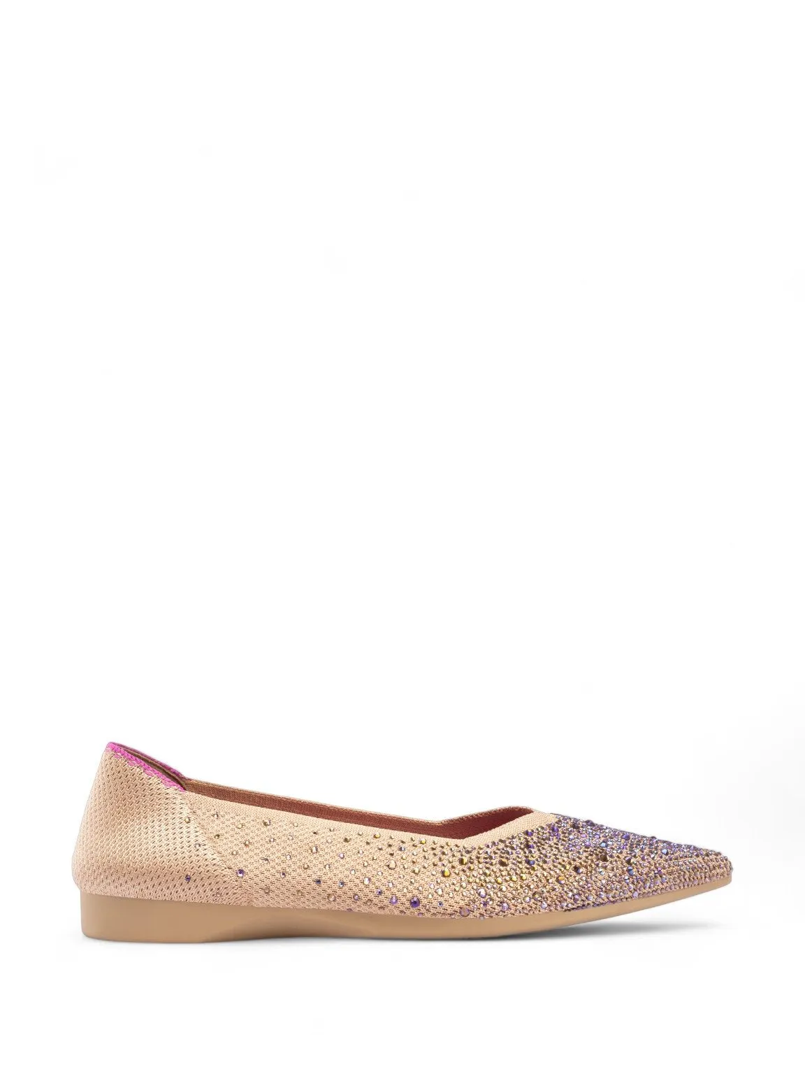 Basic Crystal Ballerina Flats