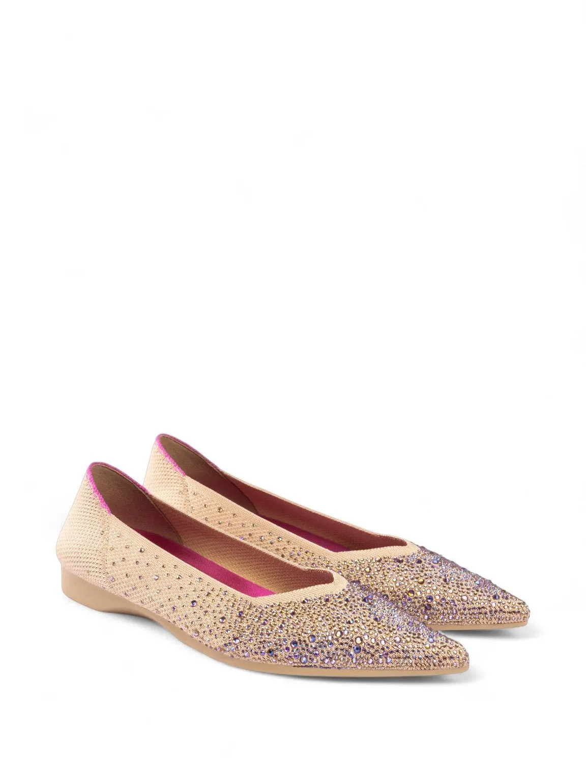 Basic Crystal Ballerina Flats