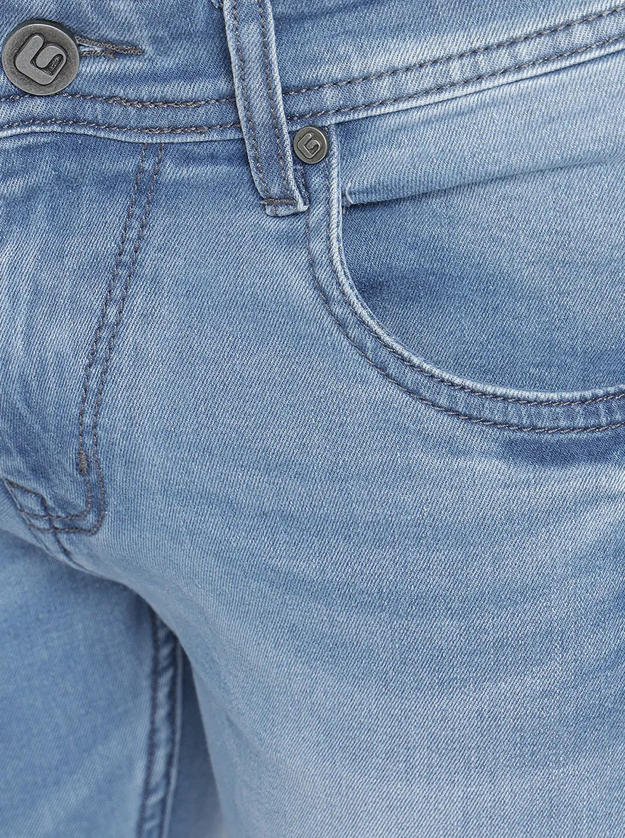 Bijou Blue Washed Straight Fit Jeans | Greenfibre