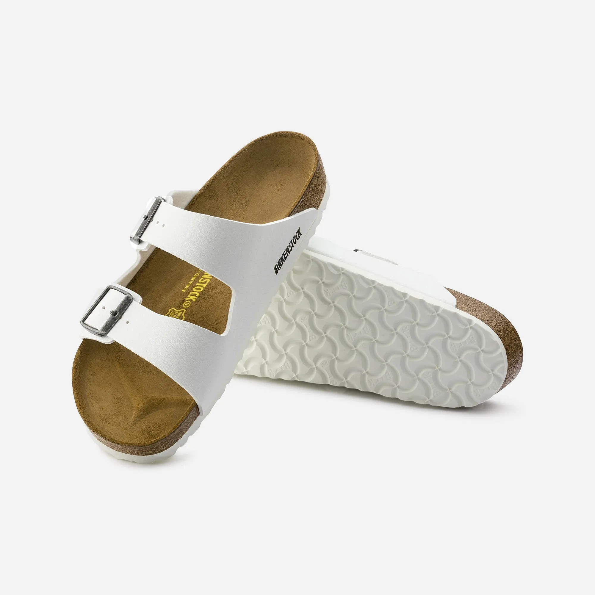 Birkenstock Arizona Birko-Flor White Brown