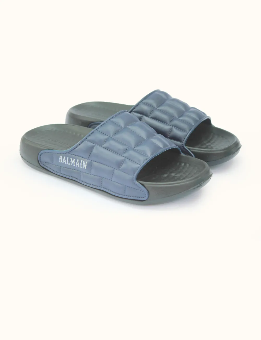 Black Blue | Balaman Soft Slippers for Kids