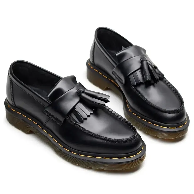 Black Leather Loafers - Cross & Crown