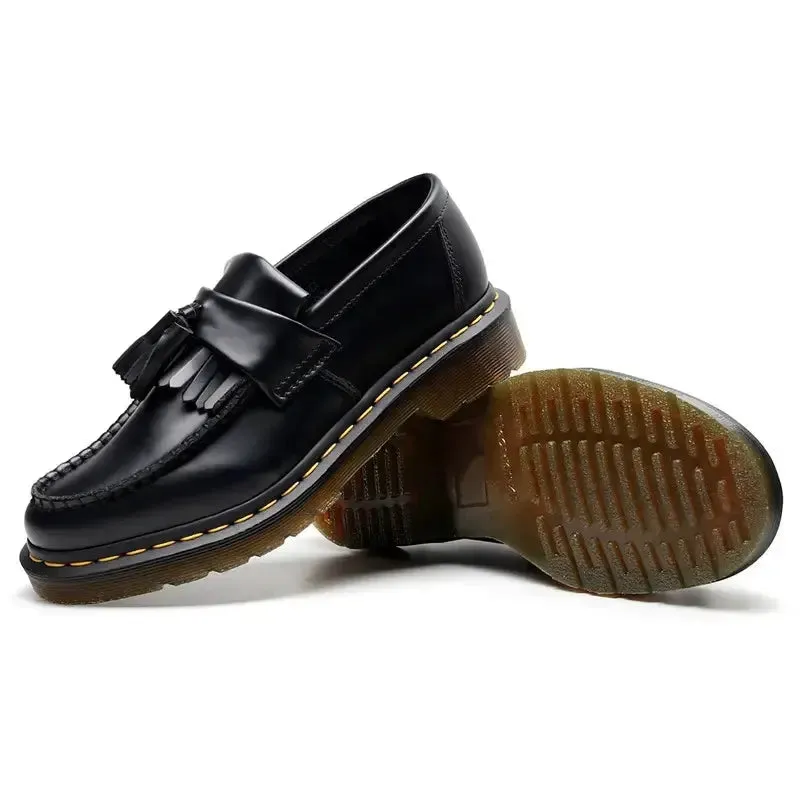 Black Leather Loafers - Cross & Crown