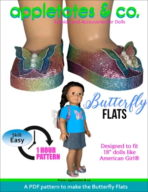 Butterfly Flats 18 Inch Doll Sewing Pattern