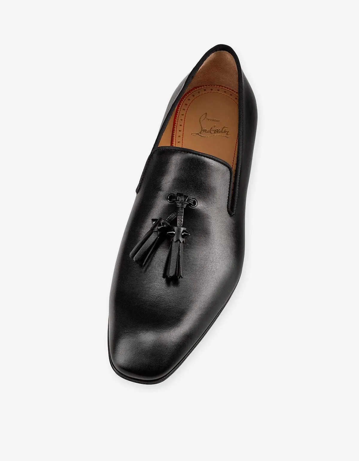 Christian Louboutin Dandelion Tassel Black Loafers -