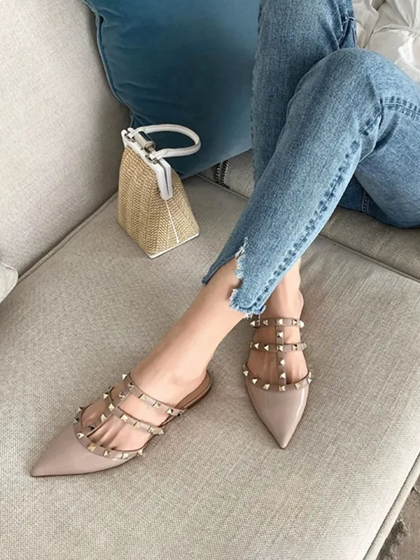 Closed Toe Low Heel Flats