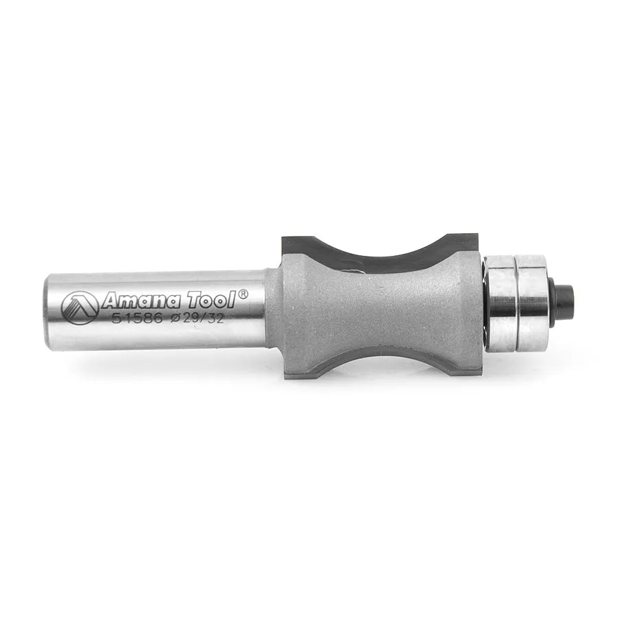 Convex Edging Router Bit | 23⁄32 Radius x 29⁄32 Dia x 1 1⁄4 x 1⁄2" Shank | 51586 | 738685515860