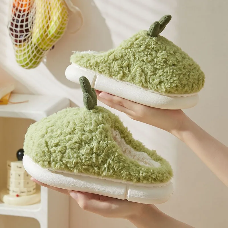 Cute Simple Cactus Girls' Slipper