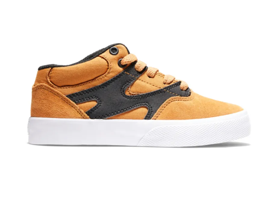 Dc Kalis Vulc - Mid-Top Leather Shoes For Boys