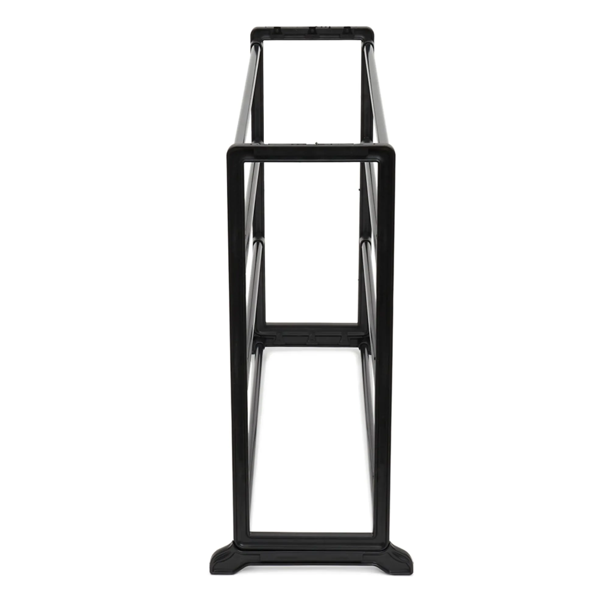 Easy Assemble Space-Saving 12 Pair Shoe Tower Multi-Purpose Storage Rack,  Black