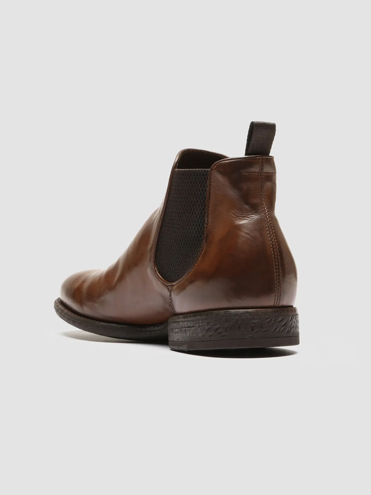 EMORY 012 - Brown Leather Chelsea Boots