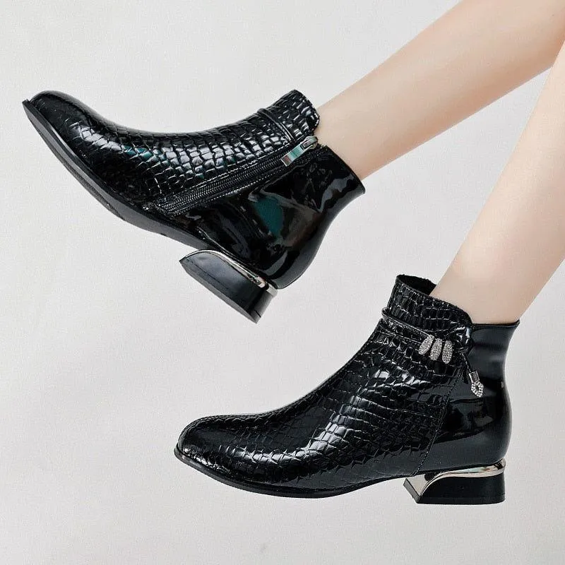 Fashion Women's Casual Shoes GRCL3754 Leather Ankle Boots