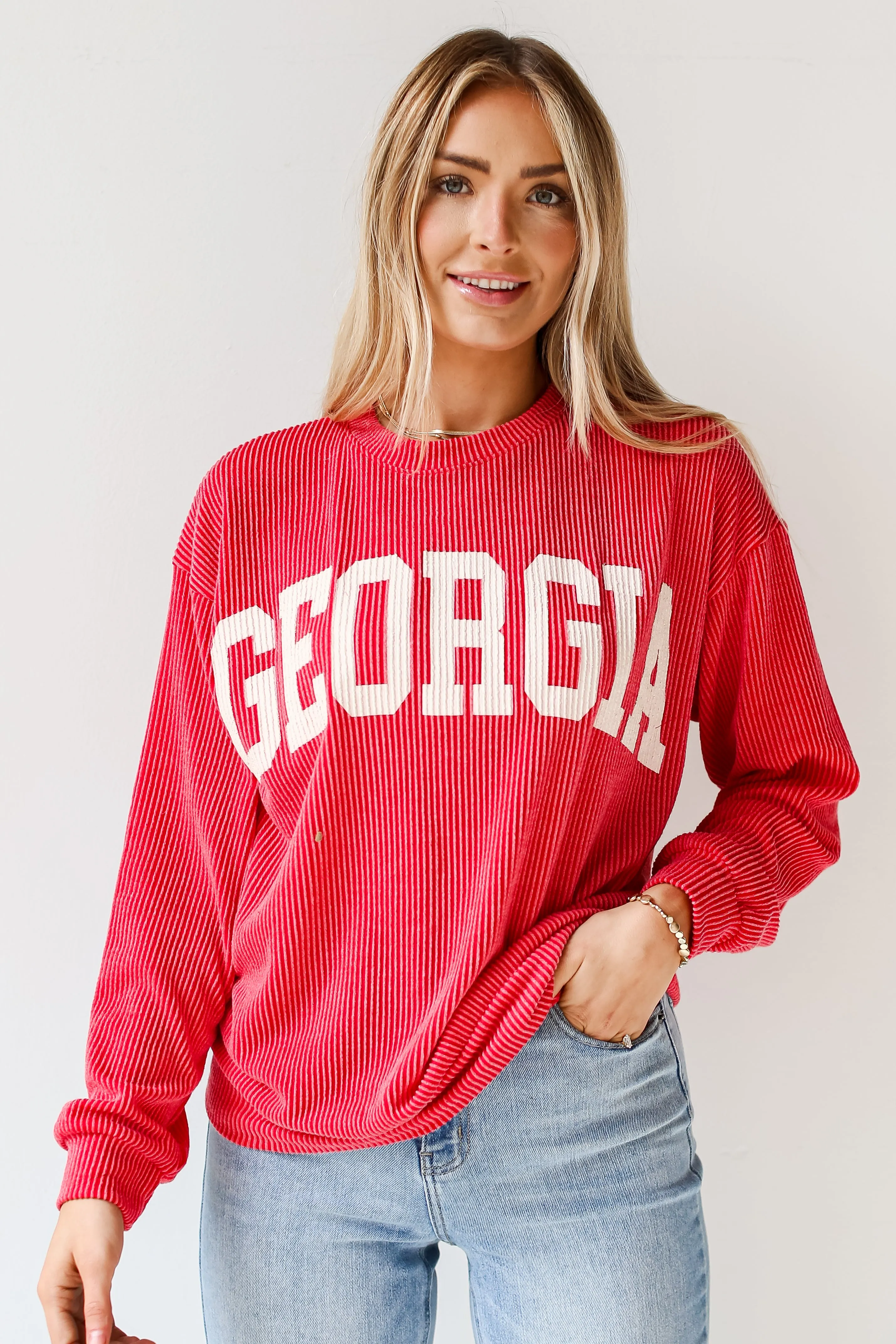 FINAL SALE - Georgia Corded Pullover