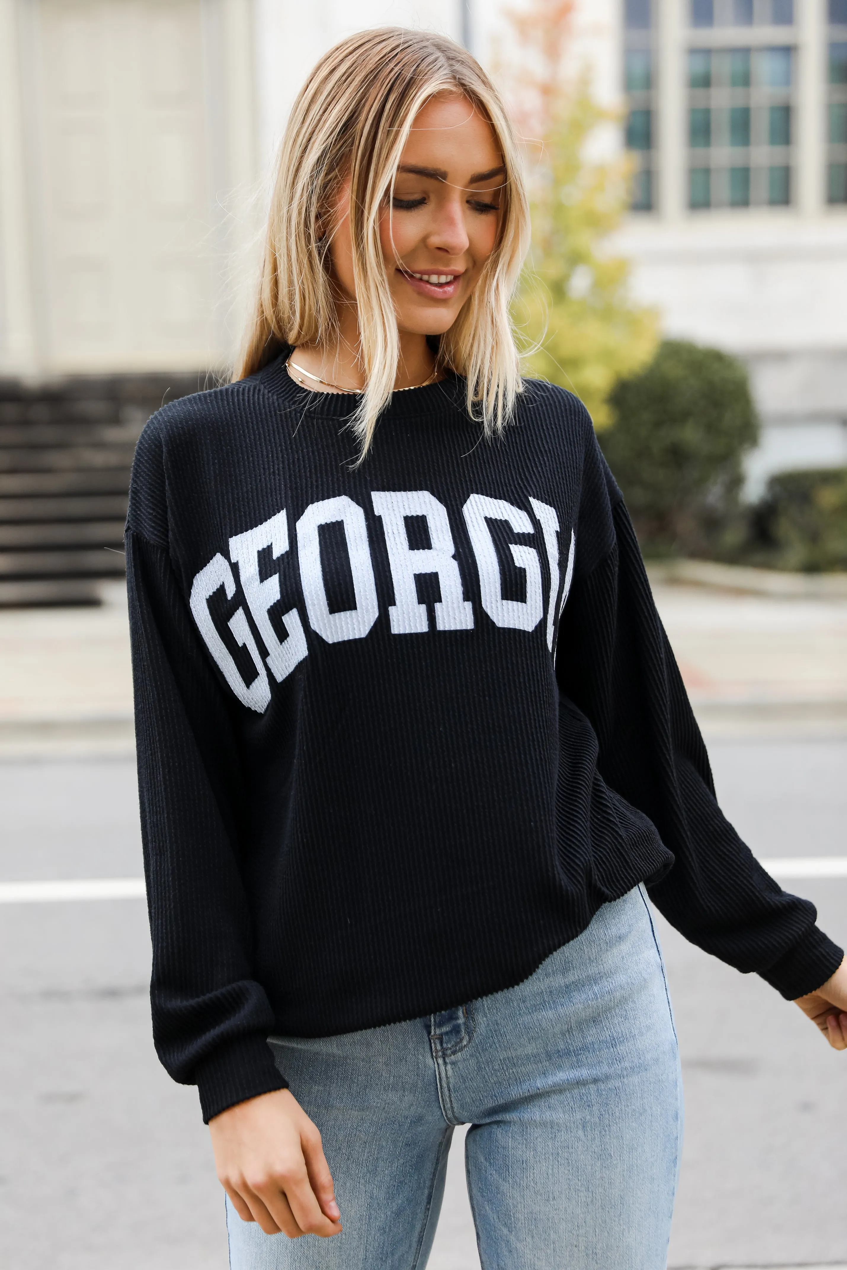 FINAL SALE - Georgia Corded Pullover