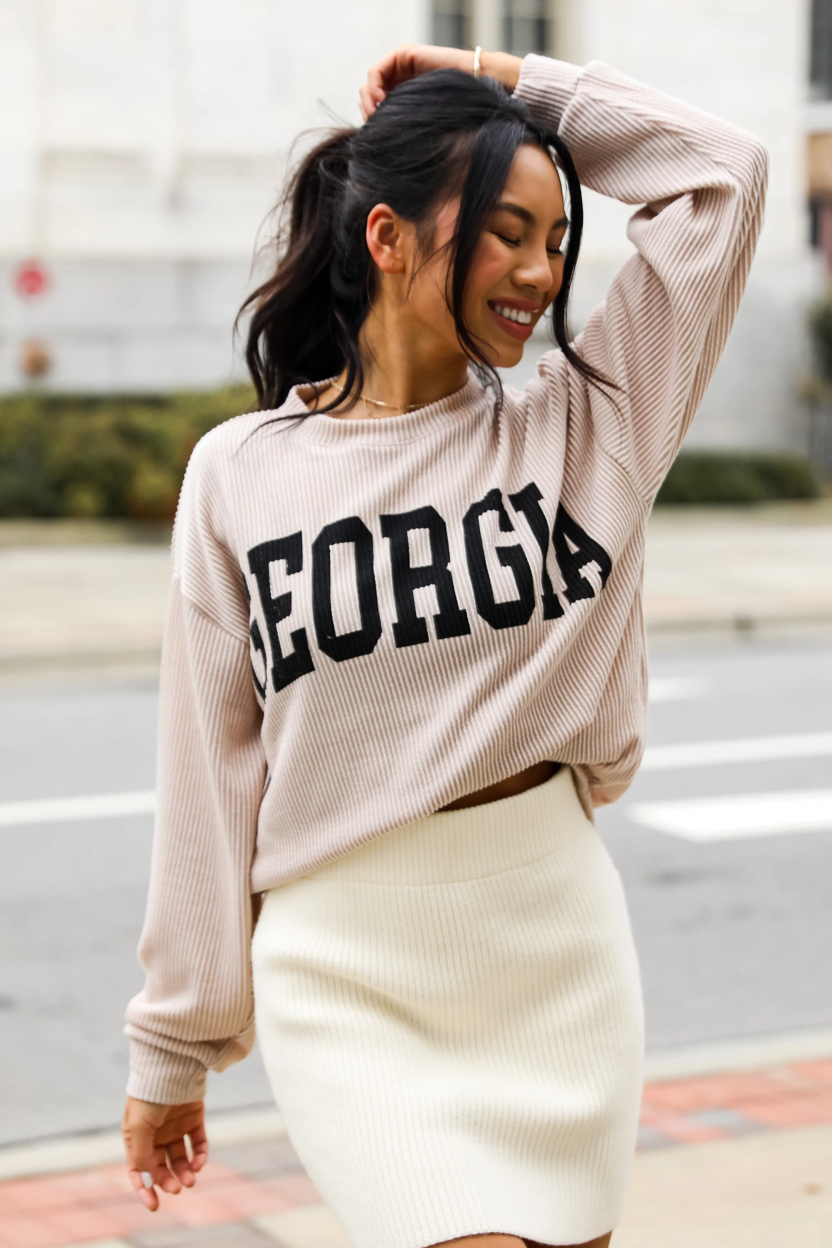 FINAL SALE - Georgia Corded Pullover