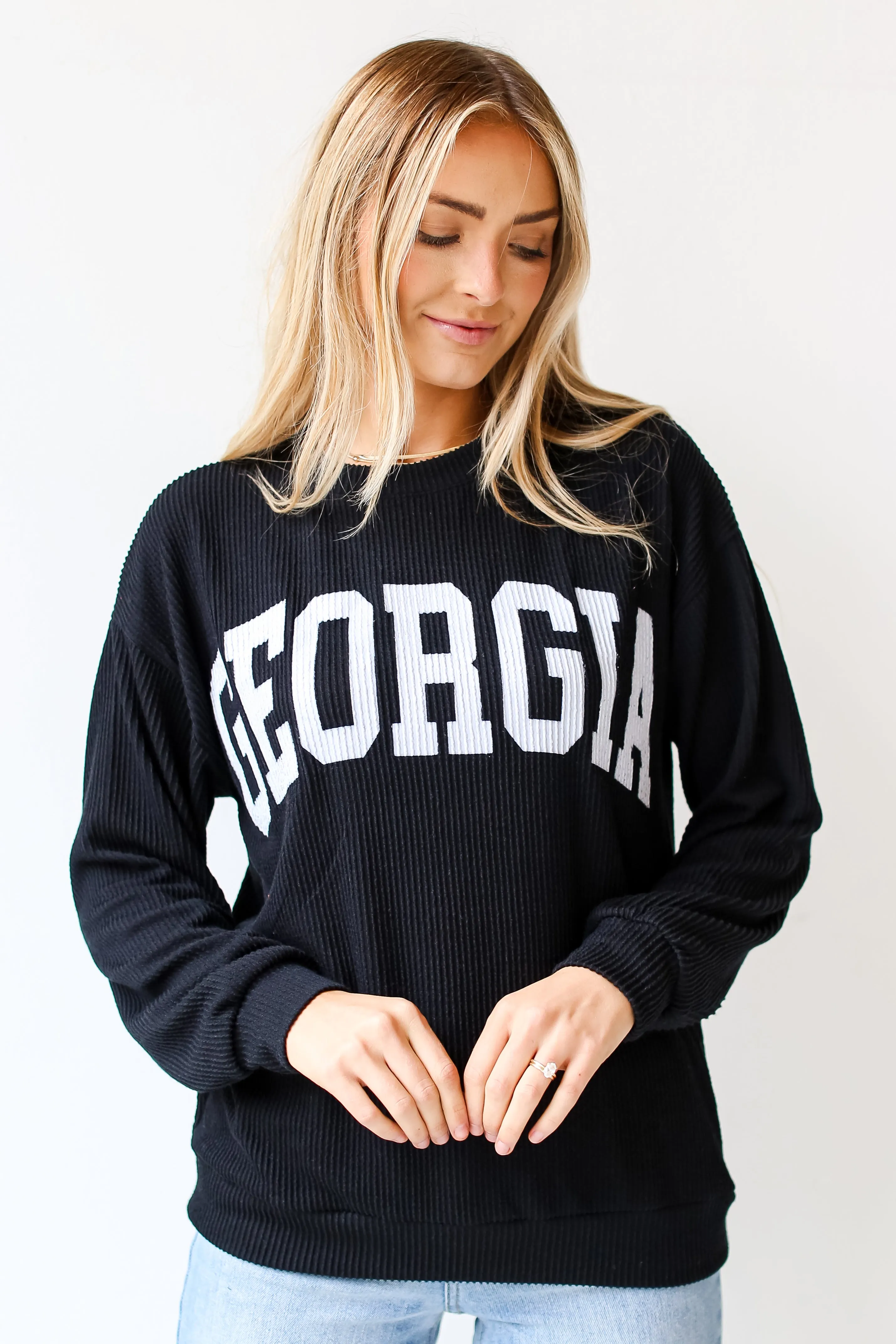 FINAL SALE - Georgia Corded Pullover