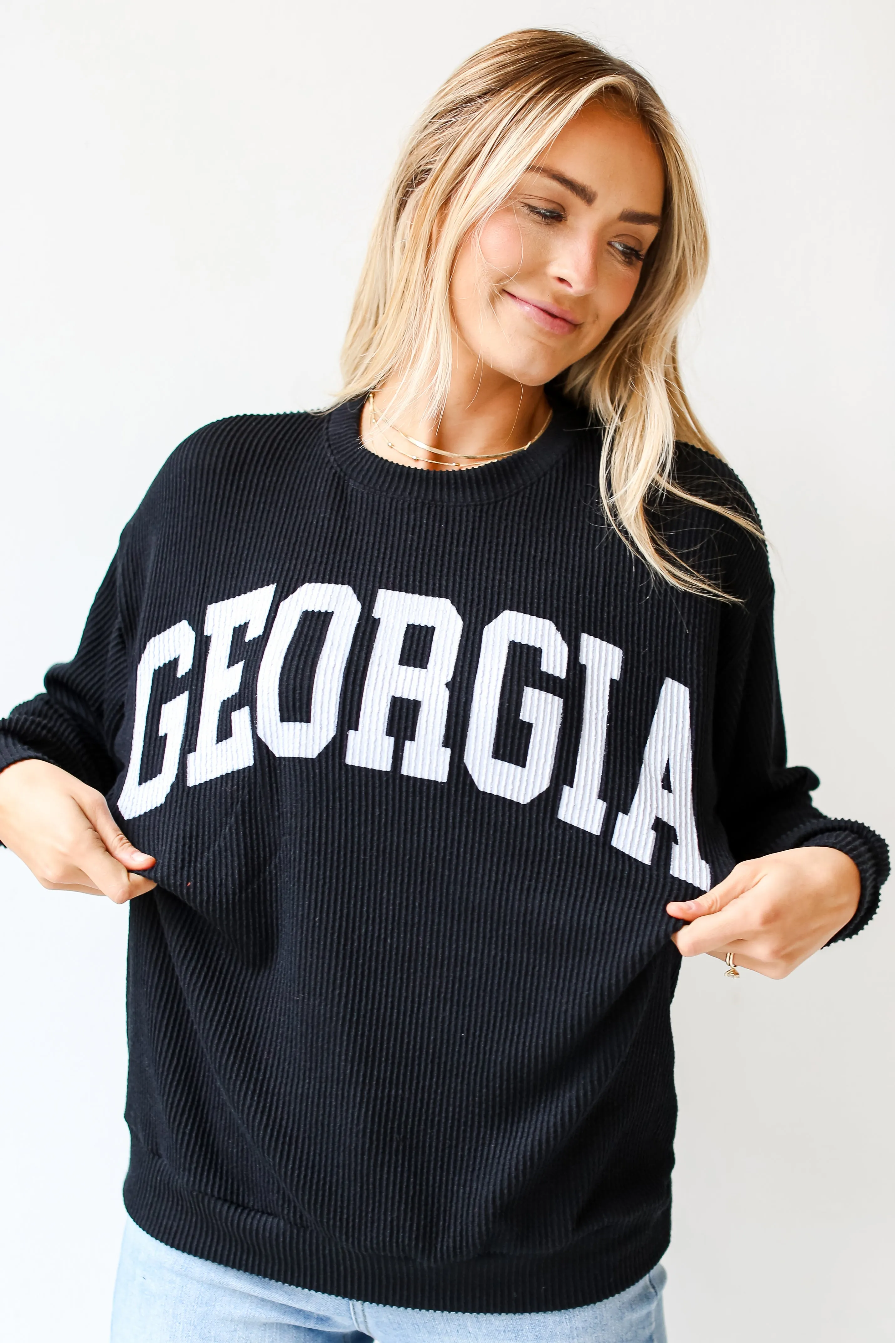 FINAL SALE - Georgia Corded Pullover