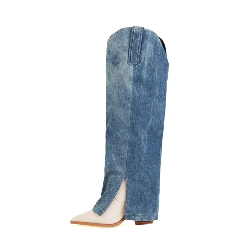 Georgia Denim Cowboy Boots