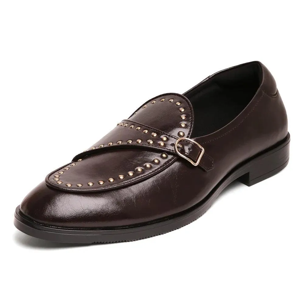 Goliath - Brown Rivet Monk Slip-On