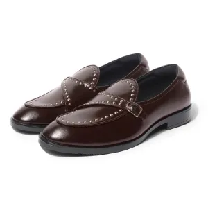 Goliath - Brown Rivet Monk Slip-On