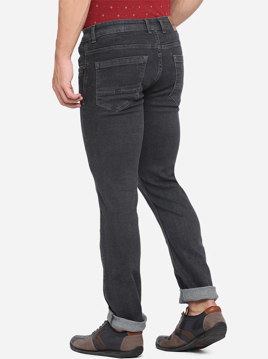 Grey Washed Narrow Fit Jeans | Greenfibre