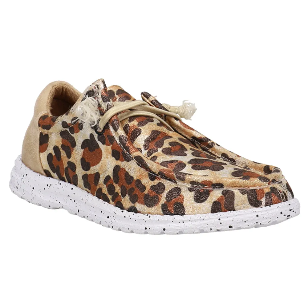 Hang Loose Leopard Slip On Casual Flats