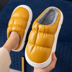 Home Slippers Women Soft Waterproof Non-slip Shoes Winter