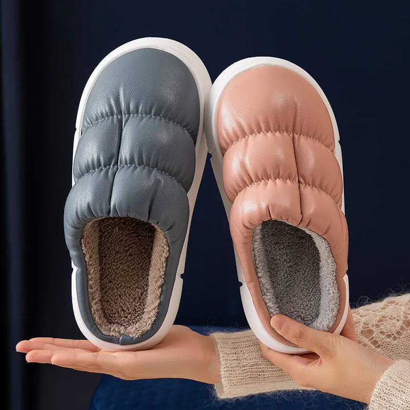 Home Slippers Women Soft Waterproof Non-slip Shoes Winter