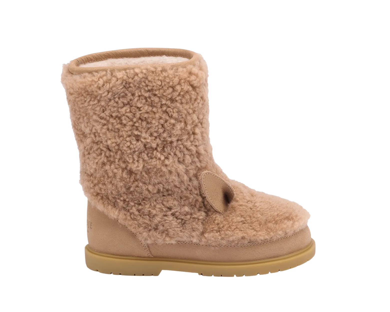 Irfi Boots | Alpaca | Beige Curly Sheep Wool