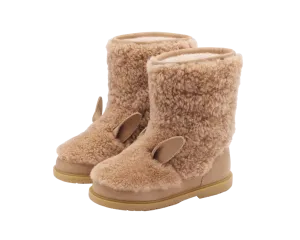 Irfi Boots | Alpaca | Beige Curly Sheep Wool