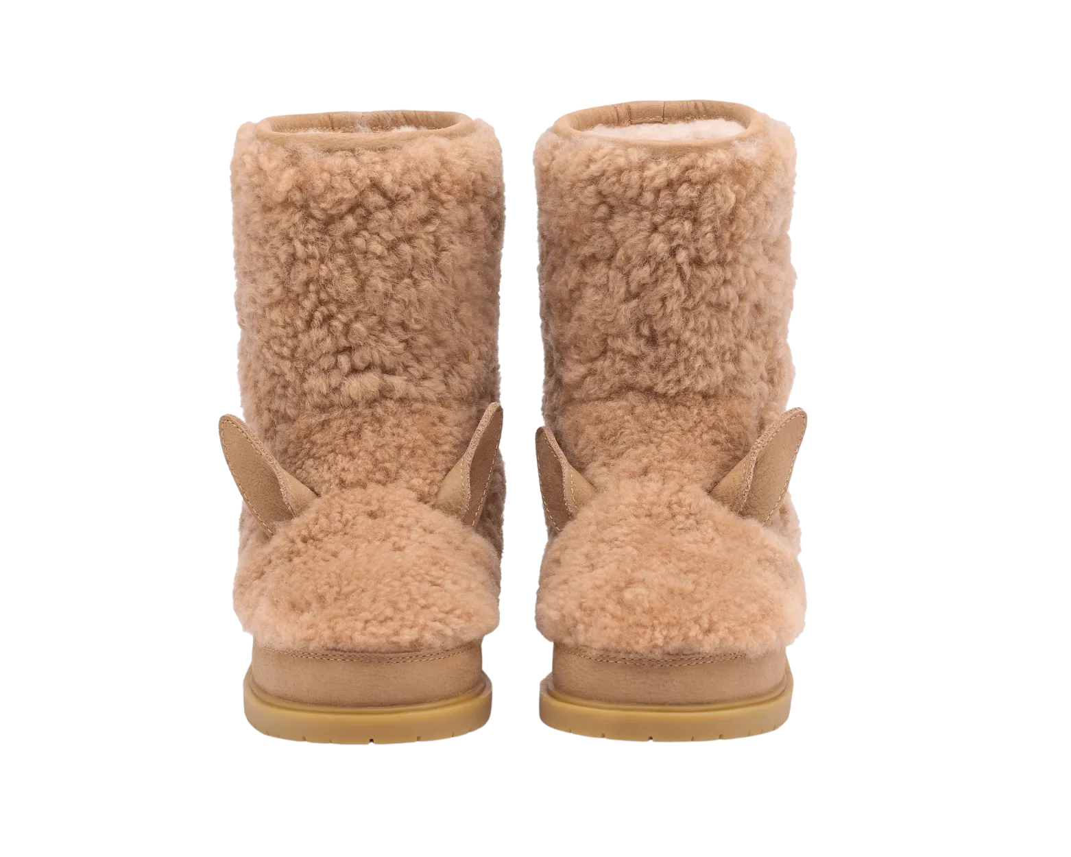 Irfi Boots | Alpaca | Beige Curly Sheep Wool