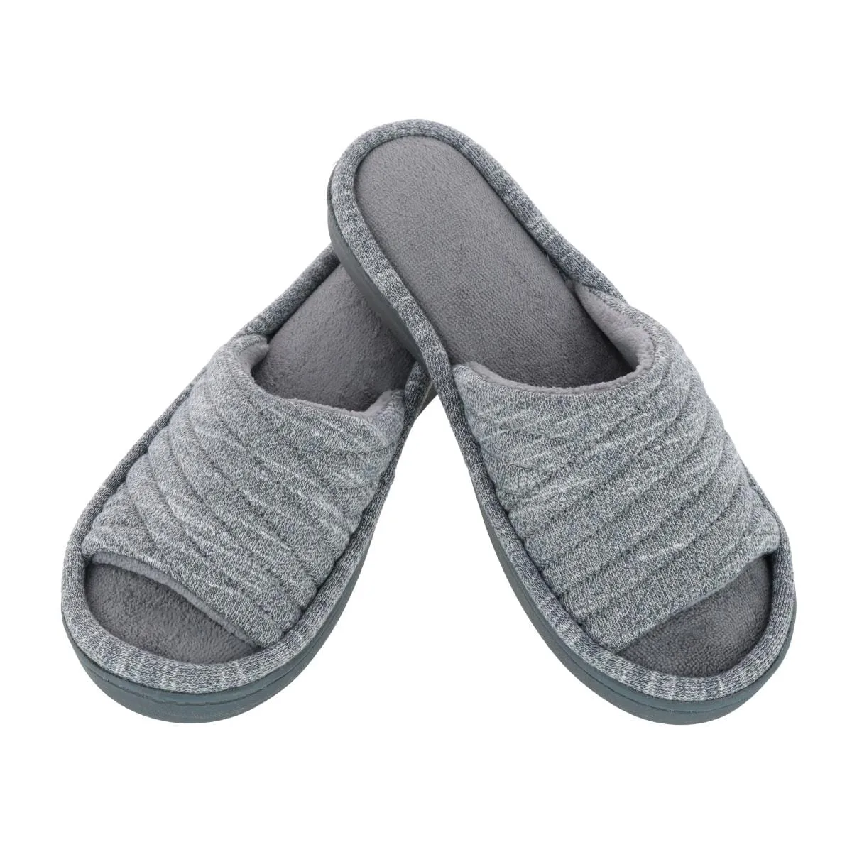 Isotoner Women's Space Dye Open Toe Andrea Slide Slipper