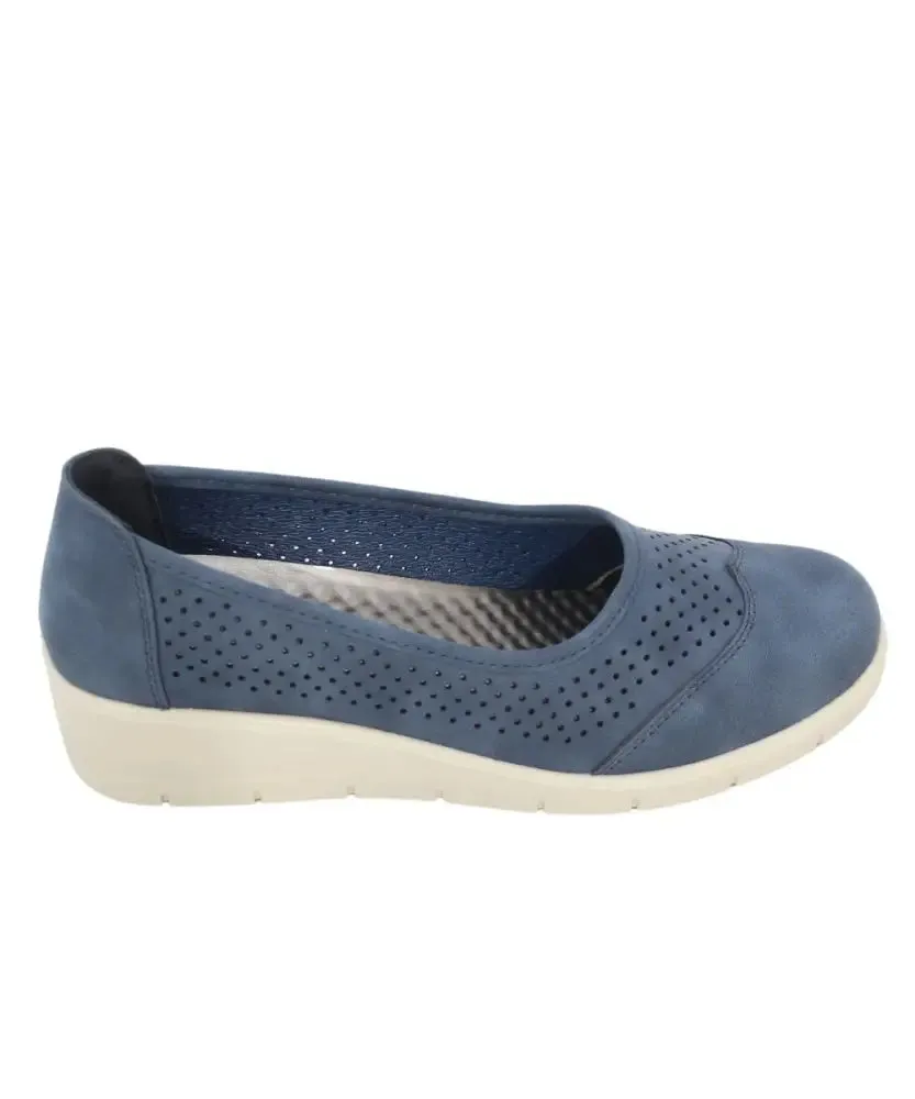 Ladies Cushion Walk Casual Closed Wedge