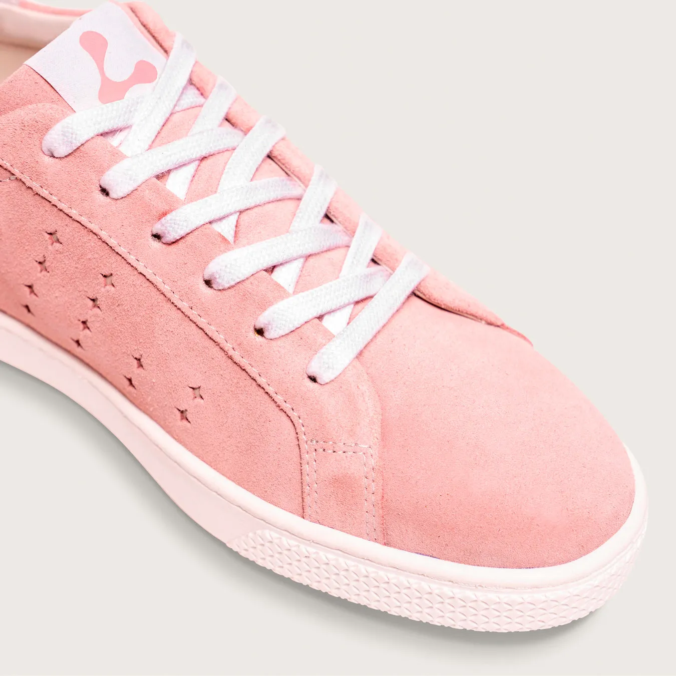 Lazo Halo Sneaker Tongue Graphic Morganite Pink/Milky Way White