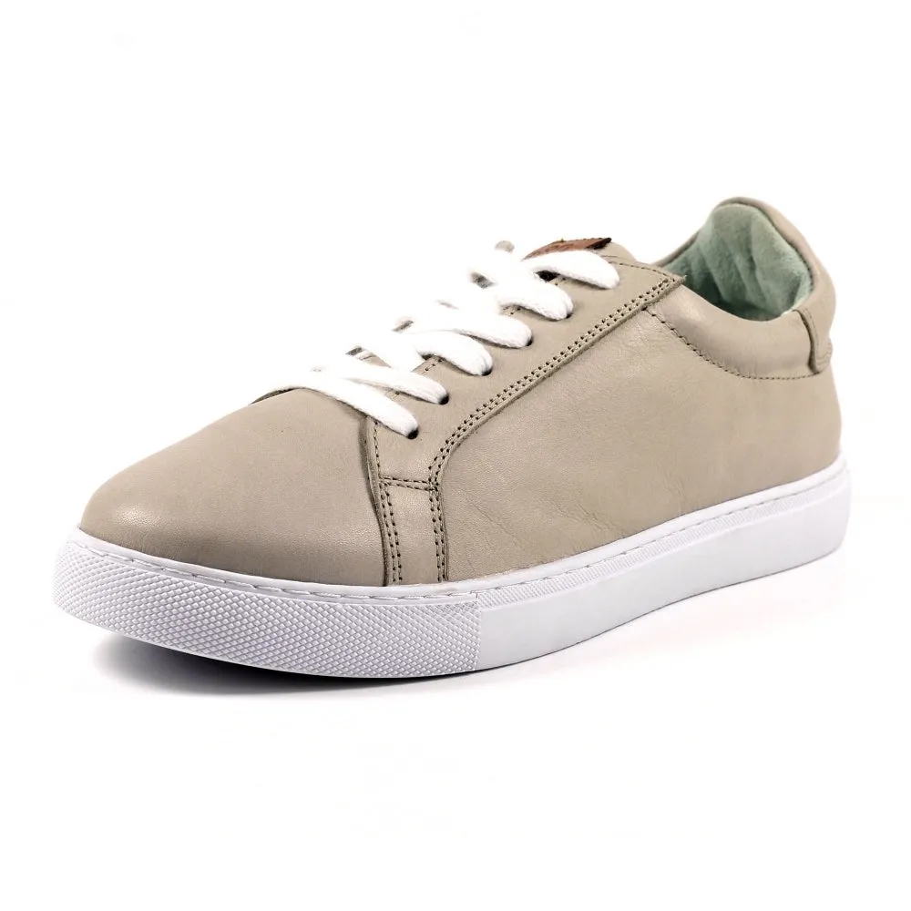 Lazy Dogs DLD003 Piper Ladies Grey Leather Lace Up Shoes