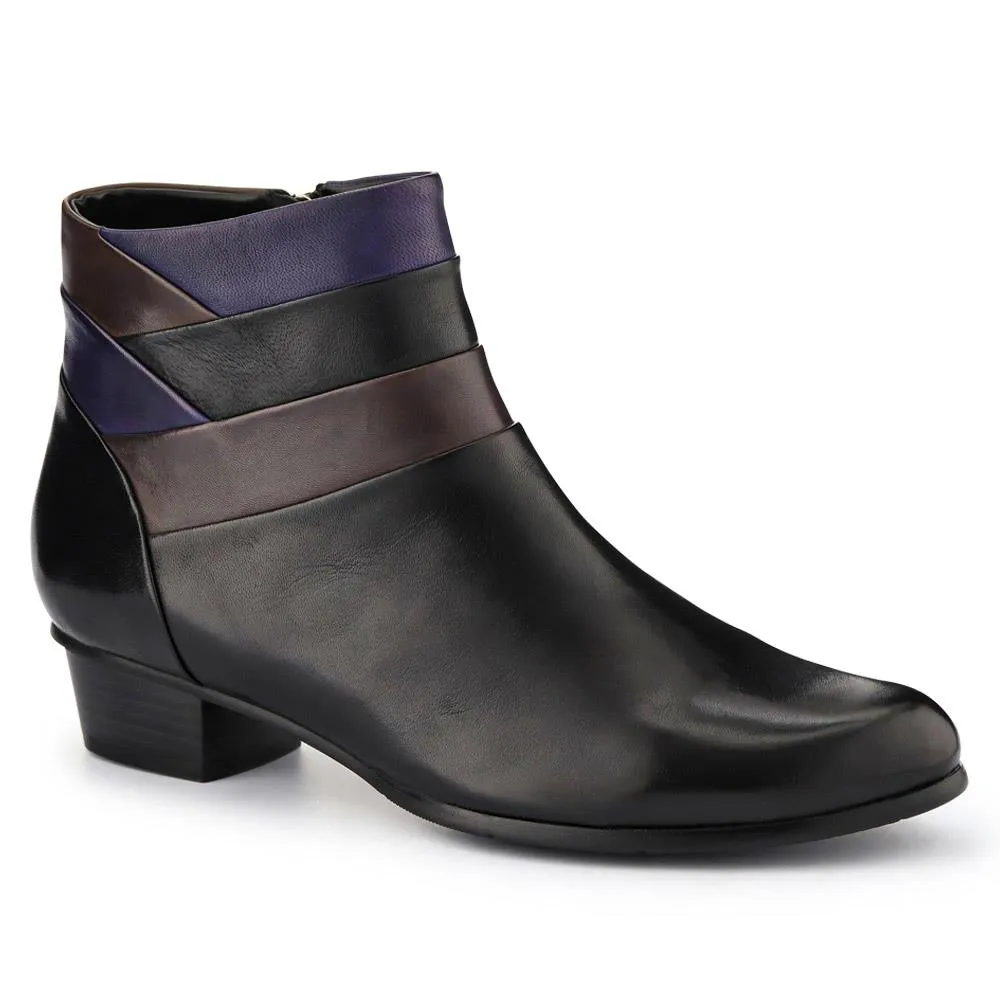 Leather Warm-Lined Ankle Boots - SINO40511 / 326 264