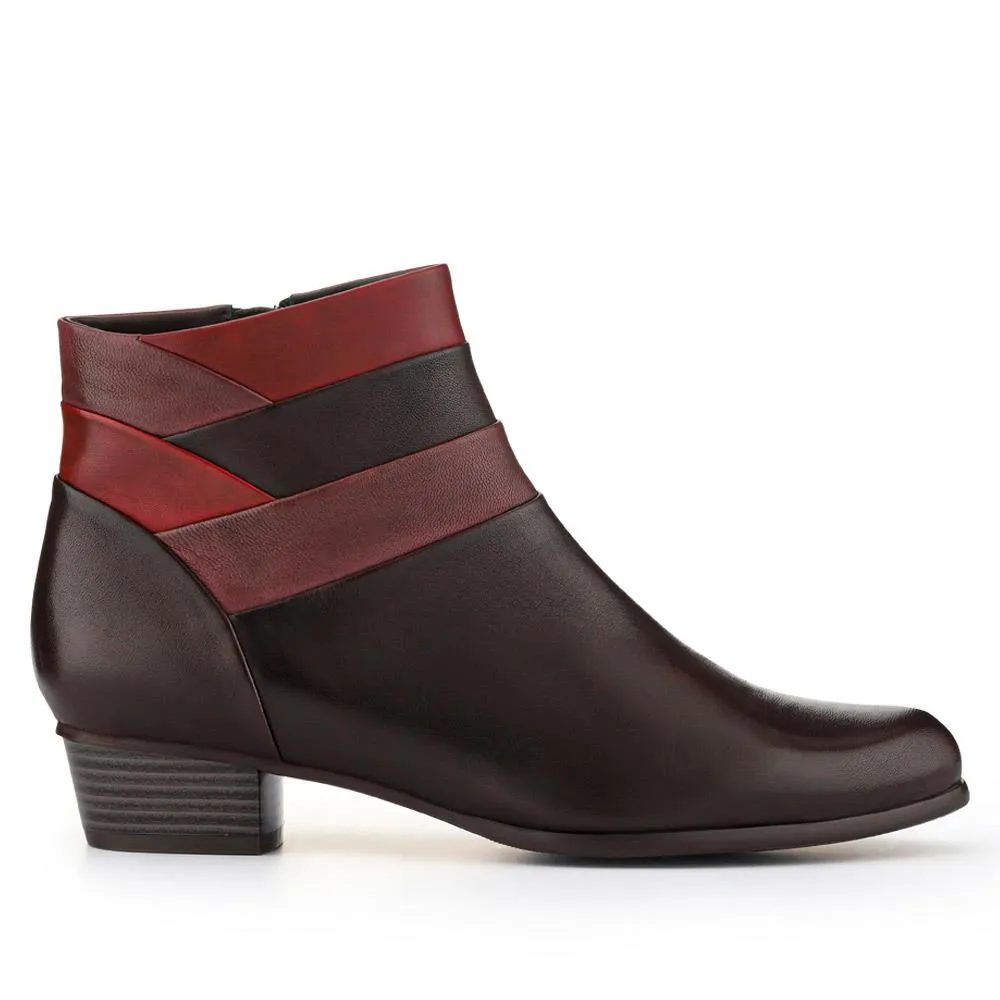 Leather Warm-Lined Ankle Boots - SINO40511 / 326 264