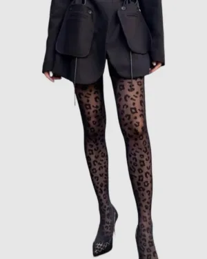 Leopard Print Tights