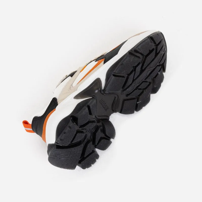 Linny Black Orange Chunky Sneakers