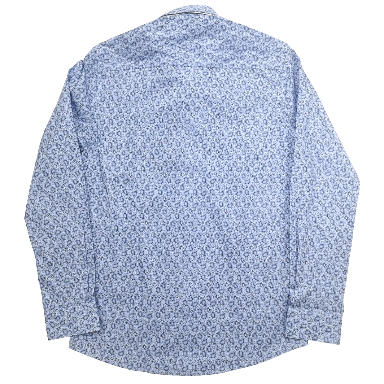 Lorenzini LS Sky Paisley Blue Shirt