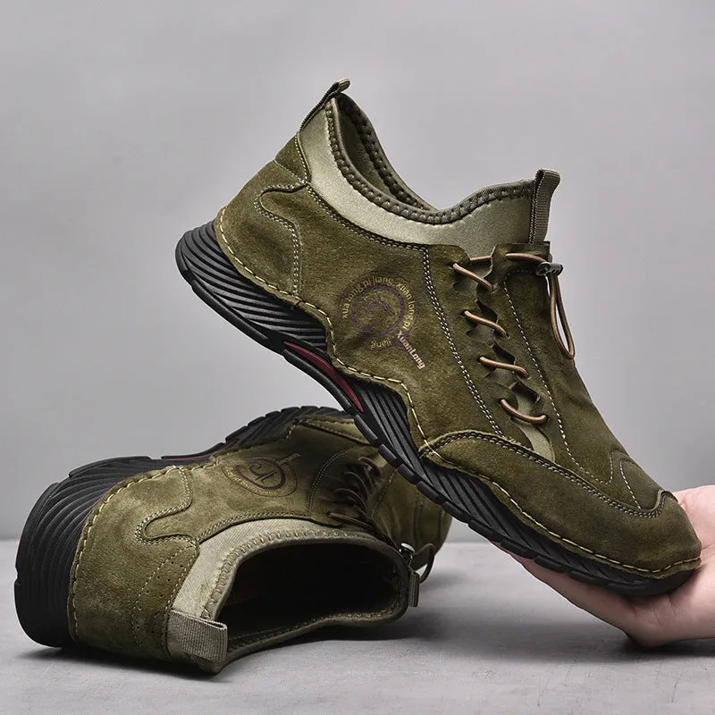 Manual Leather  Korean Men's Shoes Factory Direct Sales