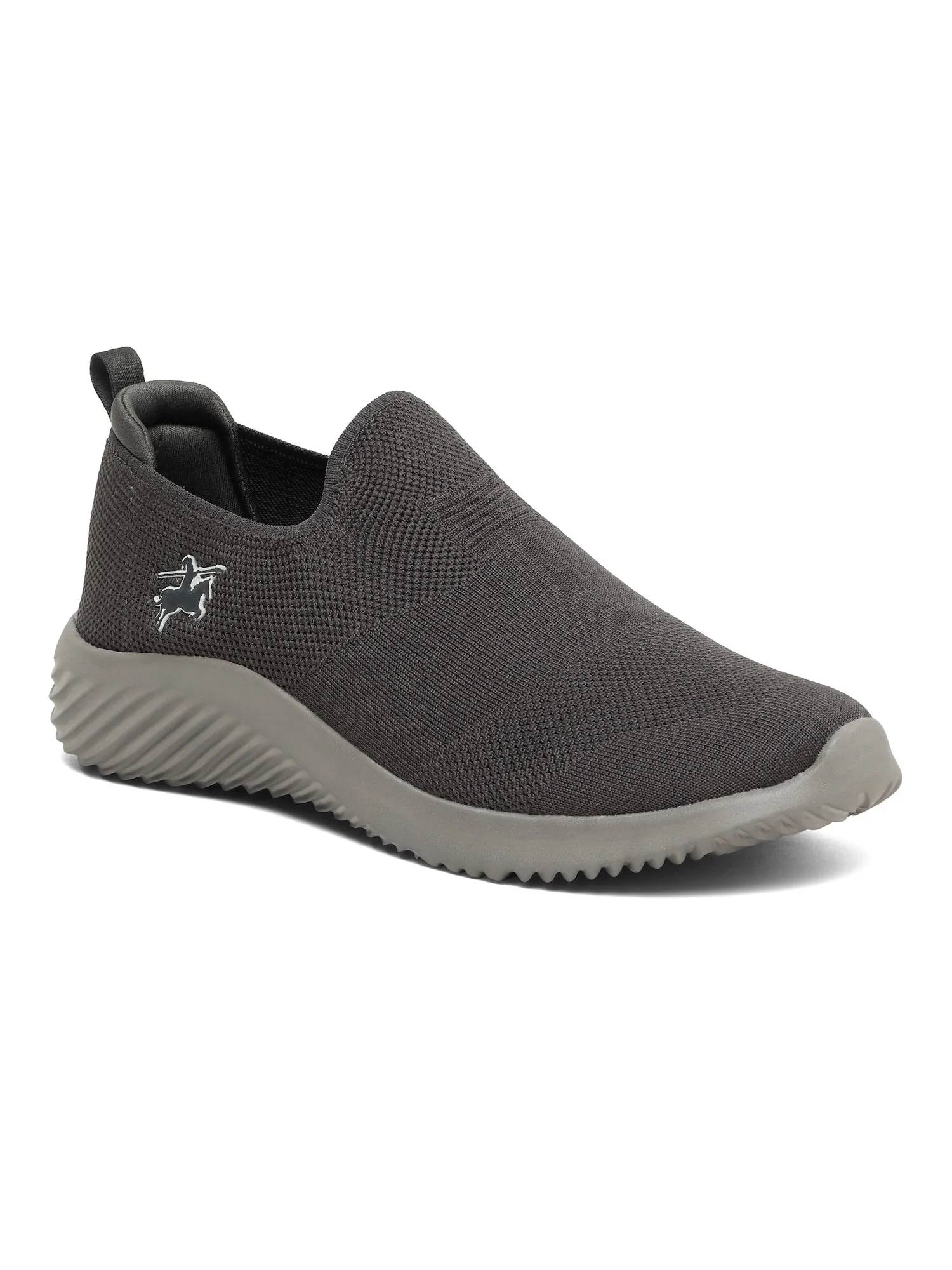 Men's Grey Solid Slip-On Casual Shoes