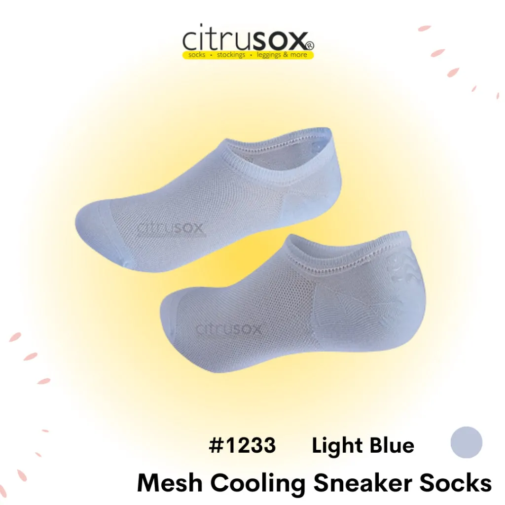 Mesh Thin Sneaker Socks with Non-slip Heel