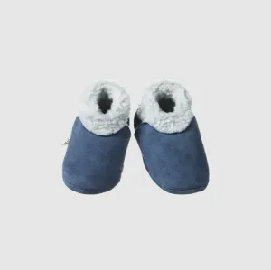 Nature Baby Lambskin Booties Vintage Indigo